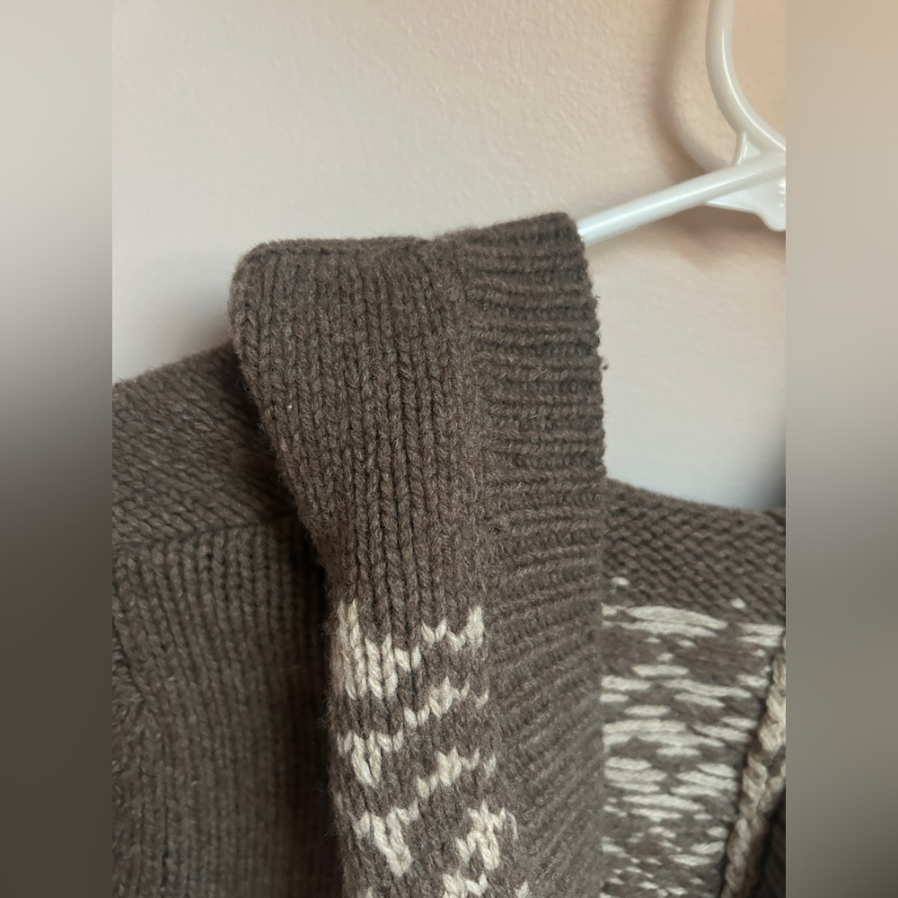 GAP Brown and White Wool blend Cardigan Women’s XS - Picture 12 of 12